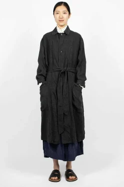 Chez Vidalenc Trench Coat Black| Outerwear