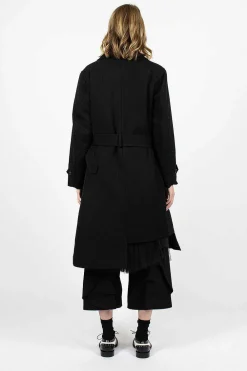 Comme Des Garçons Comme Des Garçons Trench Coat Black| Outerwear