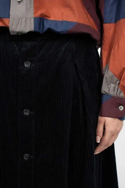 Engineered Garments FWK Tuck Skirt Dark Navy| Skirts