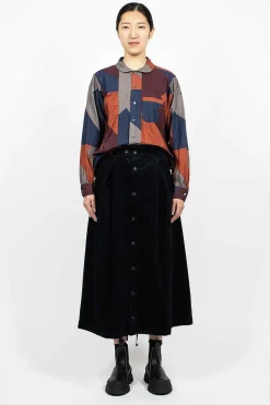 Engineered Garments FWK Tuck Skirt Dark Navy| Skirts