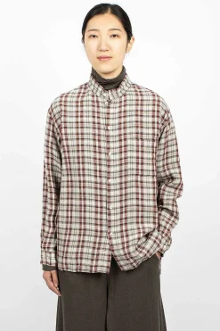 Vlas Blomme Two Ways Shirt Red Check| Shirts