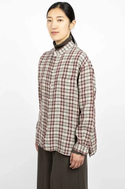 Vlas Blomme Two Ways Shirt Red Check| Shirts