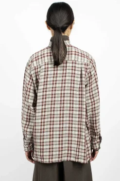 Vlas Blomme Two Ways Shirt Red Check| Shirts