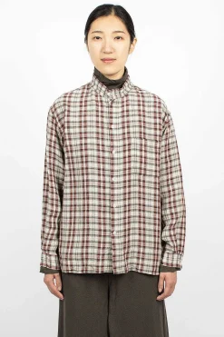 Vlas Blomme Two Ways Shirt Red Check| Shirts