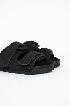 Birkenstock Uji Vl Cazador Shearling Sandal Slate| Shoes