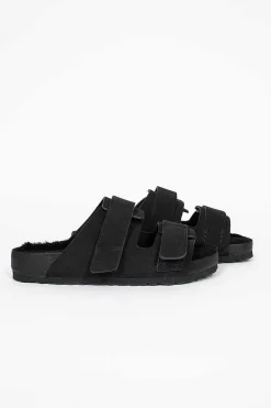 Birkenstock Uji Vl Cazador Shearling Sandal Slate| Shoes