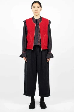 YMC Utah Waistcoat Red| Outerwear