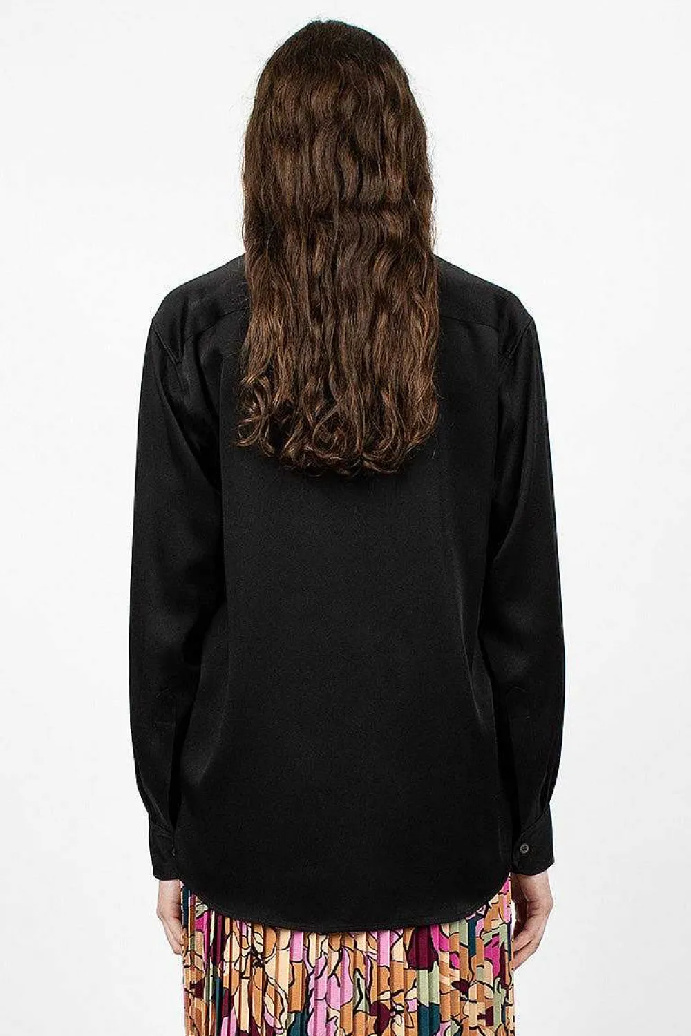 Dries Van Noten V Neck Blouse Black| Shirts