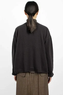 Vlas Blomme V Neck Pullover Brown/Black| Knitwear