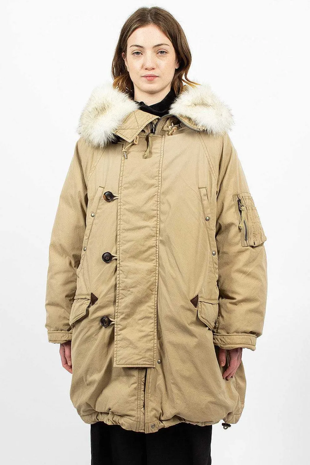 VISVIM Valdez Down Coat Beige| Outerwear