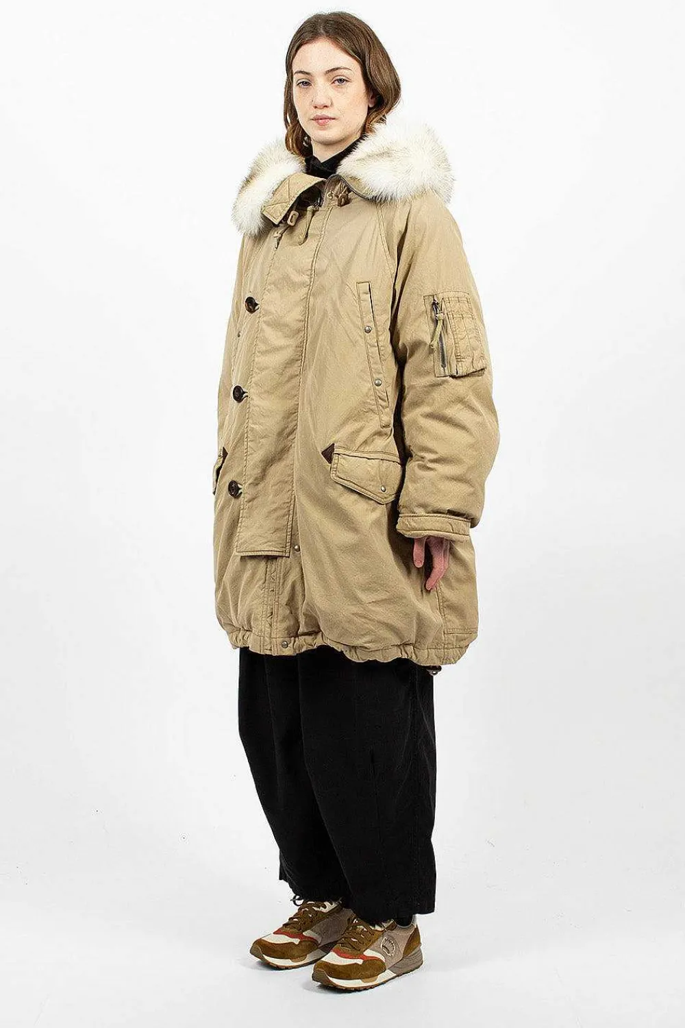 VISVIM Valdez Down Coat Beige| Outerwear