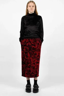Dries Van Noten Velvet Effect Jumper Black| Knitwear