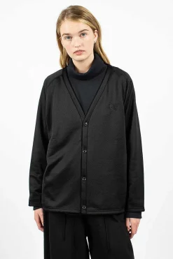 Needles V-Neck Jersey Cardigan Black| Outerwear