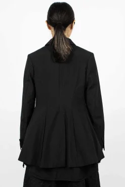 Comme Des Garçons Comme Des Garçons Waisted Hook Blazer Black| Outerwear