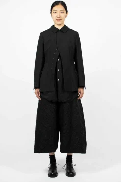 Comme Des Garçons Comme Des Garçons Waisted Hook Blazer Black| Outerwear