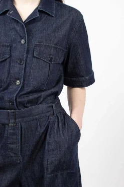YMC Wanderer Playsuit Indigo| Trousers