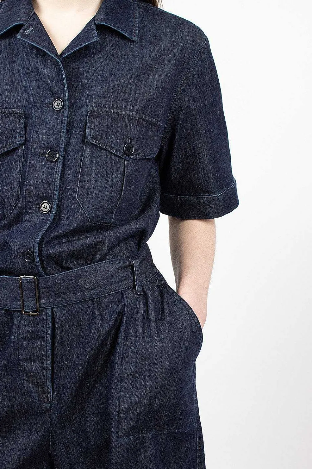 YMC Wanderer Playsuit Indigo| Trousers
