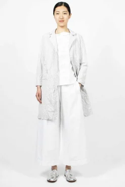 Daniela Gregis Washed Coat White Sand| Outerwear
