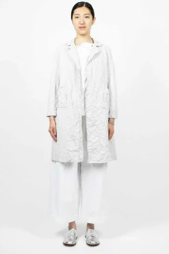 Daniela Gregis Washed Coat White Sand| Outerwear