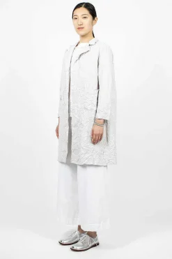 Daniela Gregis Washed Coat White Sand| Outerwear
