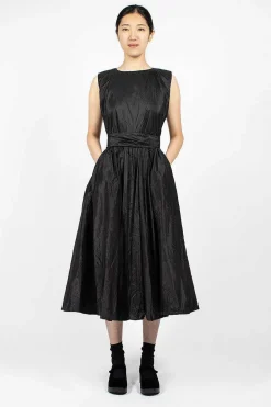 Daniela Gregis Washed Silk Button Pinafore| Dresses
