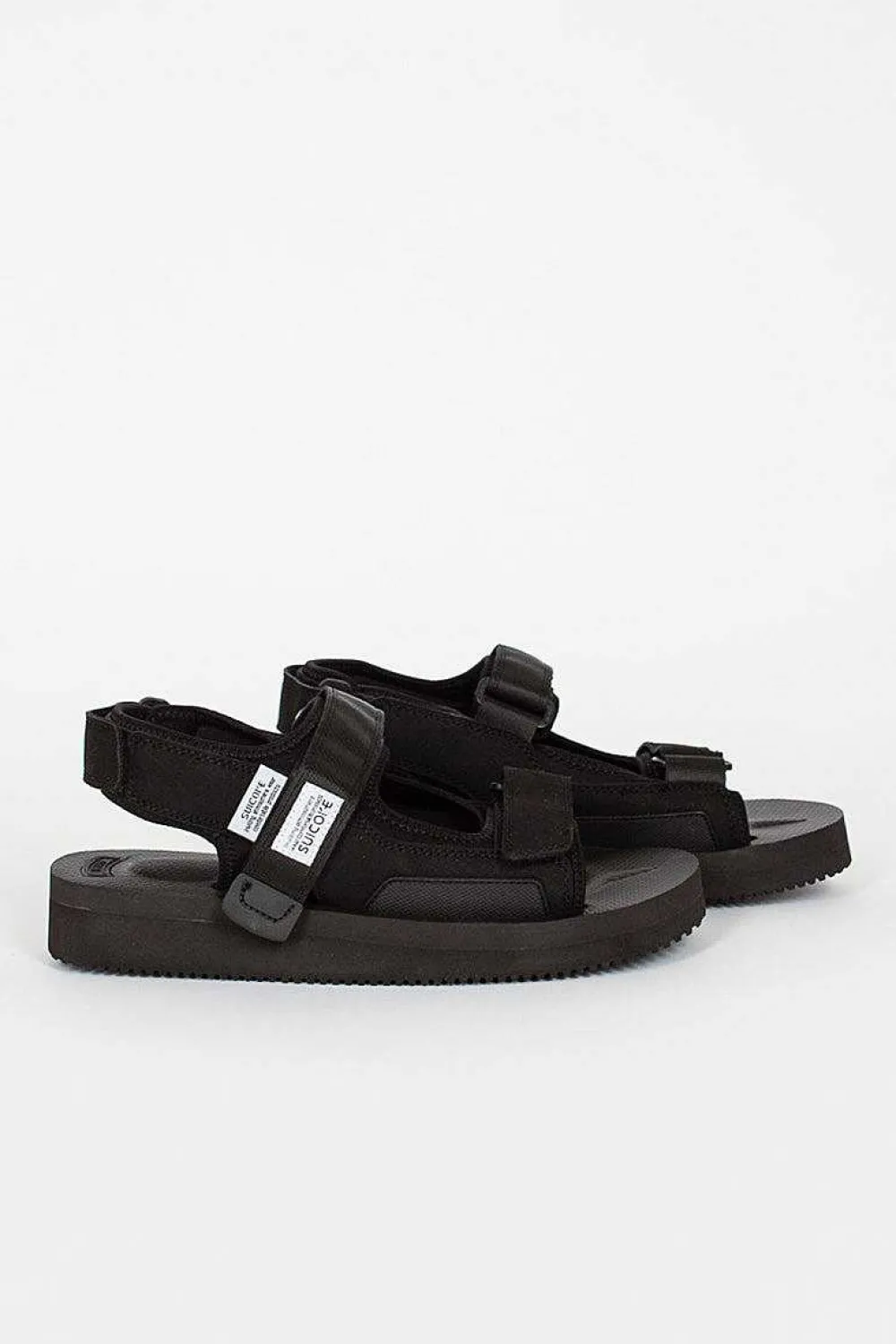 Suicoke Was-V Suede Sandals Black| Shoes