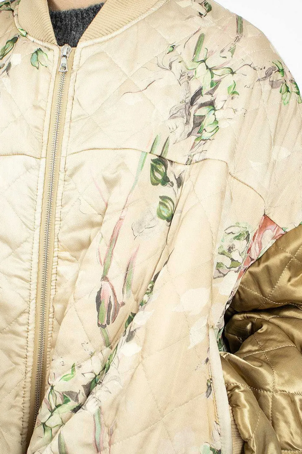 Dries Van Noten Watercolour Printed Bomber Ecru| Outerwear