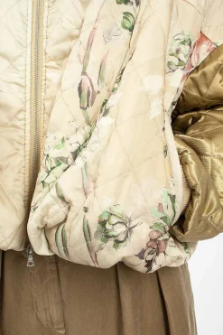 Dries Van Noten Watercolour Printed Bomber Ecru| Outerwear