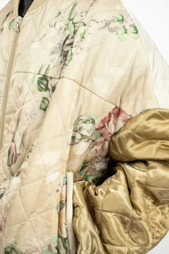 Dries Van Noten Watercolour Printed Bomber Ecru| Outerwear