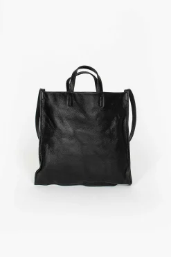 Amiacalva 2Way Leather Tote Black| Bags