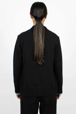 Margaret Howell Welt Pocket Cardigan Black| Outerwear