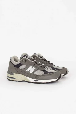 New Balance W991Gns Sneaker Castlerock Grey/Navy| Sneakers