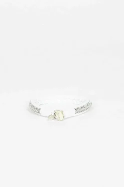 Maria Rudman White Hide A Bracelet 2| Bracelets