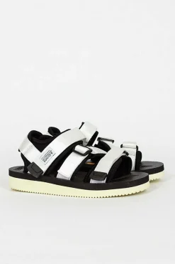 Suicoke White Kisse-V Sandal| Shoes