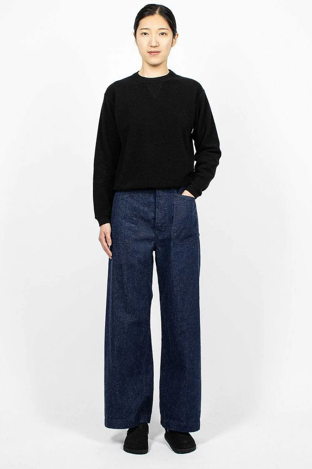 OrSlow Wide Leg Trouser One Wash| Trousers