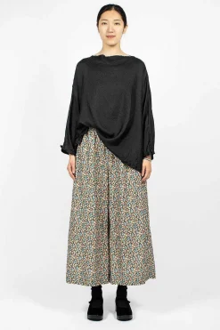 Daniela Gregis Wide Pyjama Trousers Floral Blue/Red/Orange| Trousers