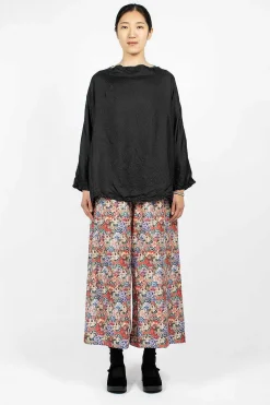 Daniela Gregis Wide Pyjama Trousers Pink Flowers| Trousers