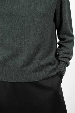 Margaret Howell Wide Rollneck Knit Spruce| Knitwear