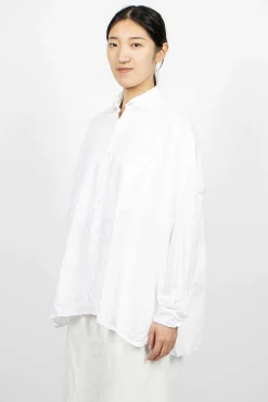 Daniela Gregis Wide Shirt White| Tops