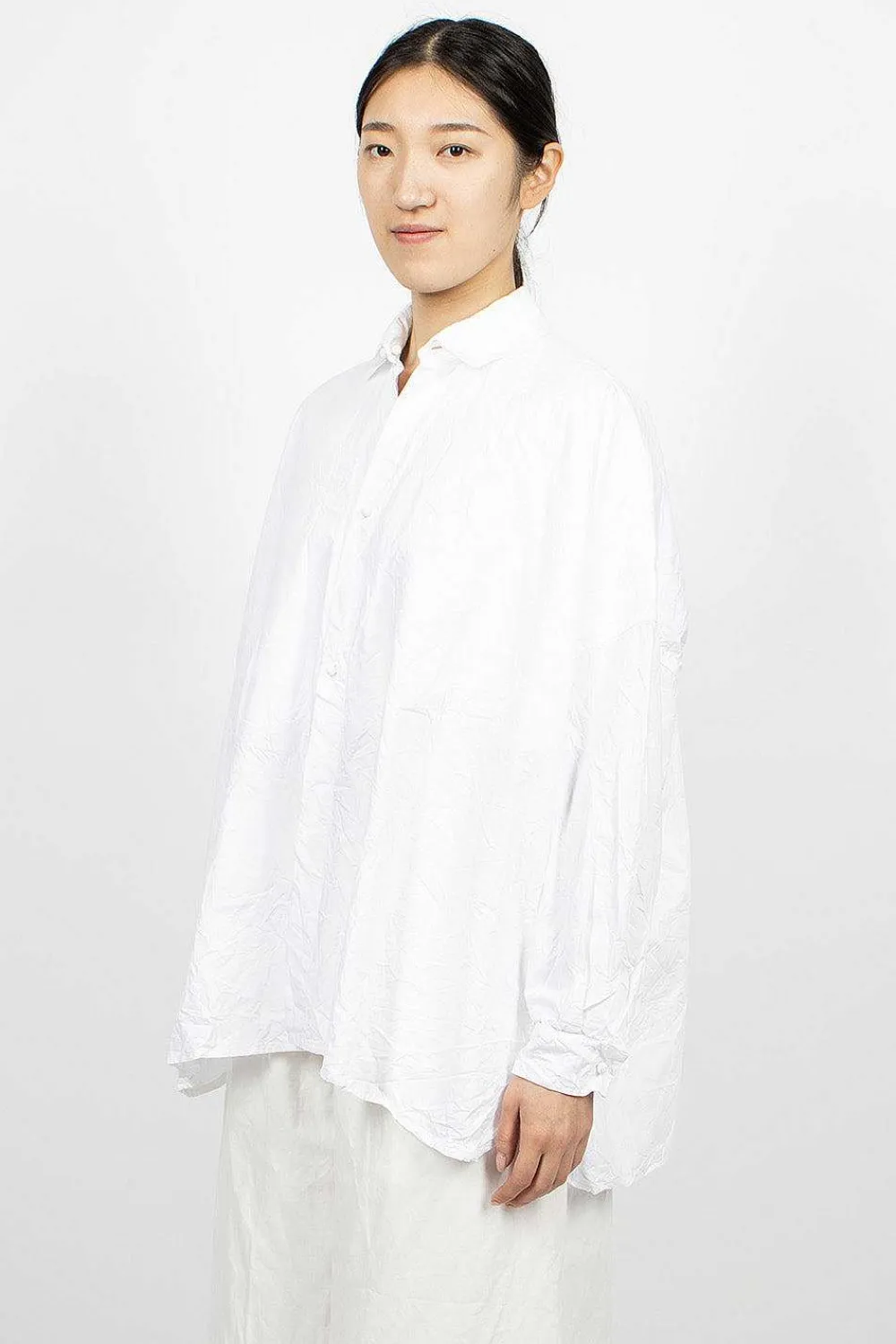 Daniela Gregis Wide Shirt White| Tops