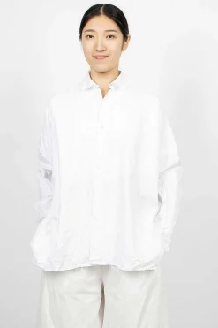 Daniela Gregis Wide Shirt White| Tops