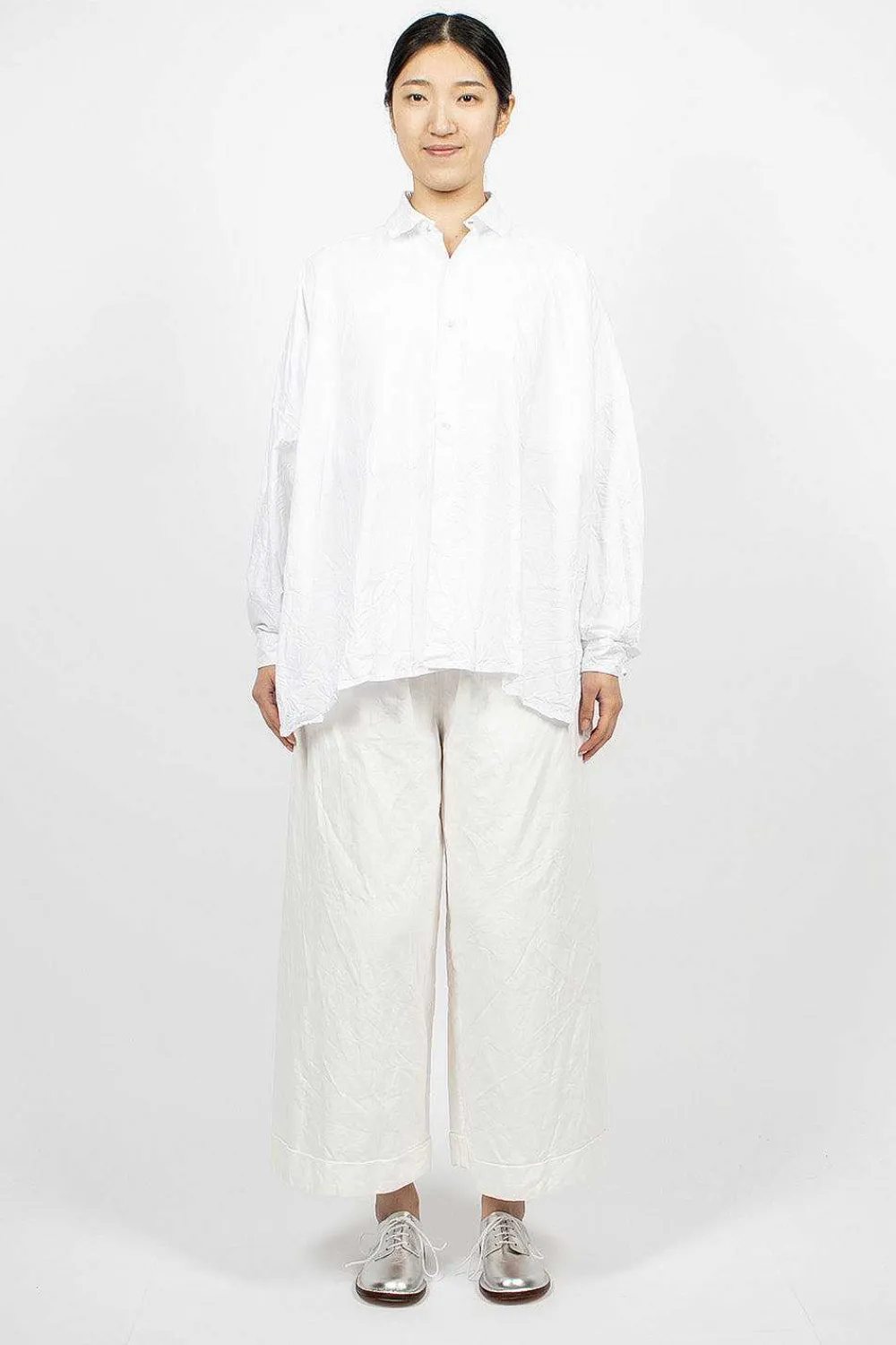 Daniela Gregis Wide Shirt White| Tops
