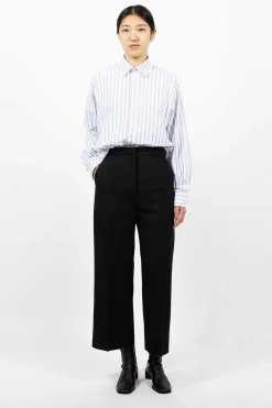 Acne Studios Wool Blend Trousers Black| Trousers