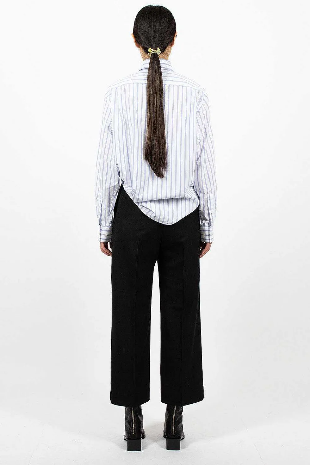 Acne Studios Wool Blend Trousers Black| Trousers