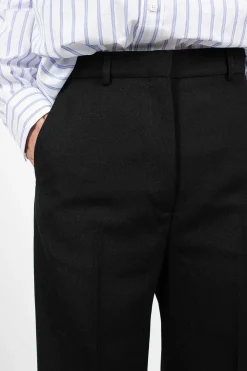 Acne Studios Wool Blend Trousers Black| Trousers