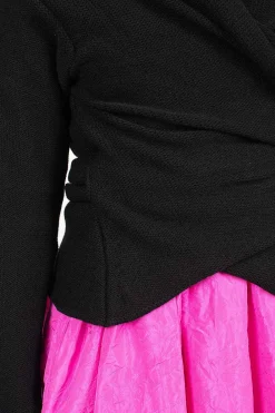 Daniela Gregis Wrap Knit Cardigan Black| Knitwear