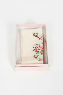 Simone Rocha Wreath Printed Socks Cream| Tights & Socks