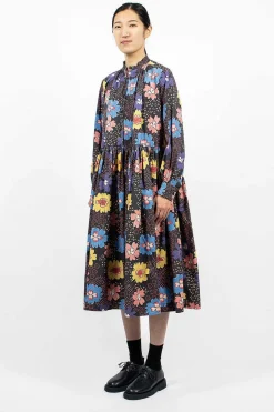 Casey Casey Yuki Dress Printed Black| Dresses
