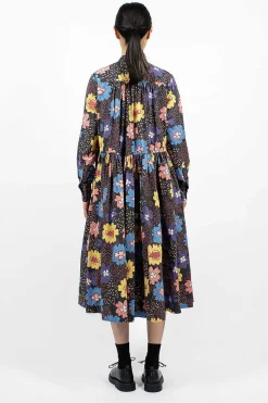 Casey Casey Yuki Dress Printed Black| Dresses