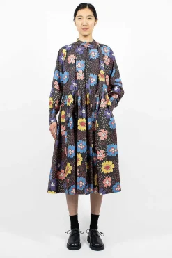 Casey Casey Yuki Dress Printed Black| Dresses